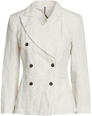 Masnada Blazer Cotton, Viscose, Metallic Fibre - White