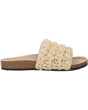 JW Anderson Sandals Leather, Textile Fibres - White