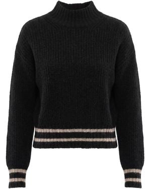 Malloni Rollkragenpullover - Schwarz