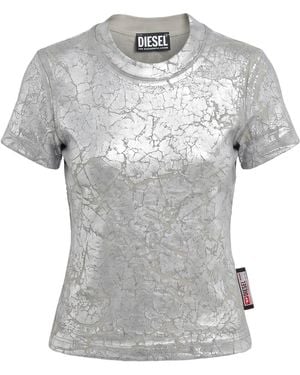 DIESEL T-Shirt Cotton, Elastane - Gray