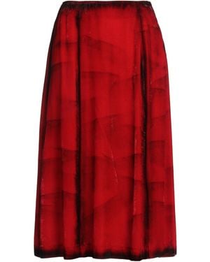 Tela Midi Skirt Viscose, Nylon - Red