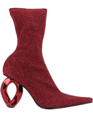JW Anderson Ankle Boots Textile Fibers - Red