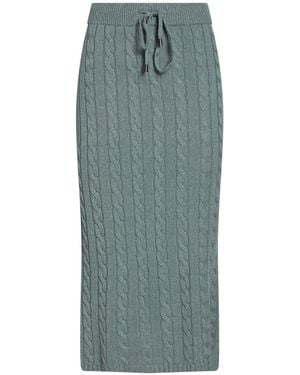 Peserico Midi Skirt Virgin Wool, Silk, Viscose, Cashmere, Polyester - Blue