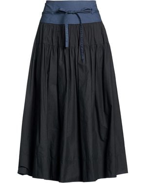 Ulla Johnson Midnight Midi Skirt Cotton - Blue