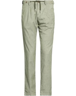 FILETTO Pants Cotton, Polyester, Linen, Elastane - Green