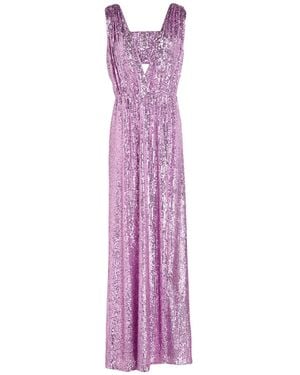 Nenette Maxi Dress - Purple