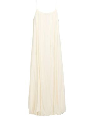ELEH Cream Maxi Dress Cotton, Wool, Polyester - White