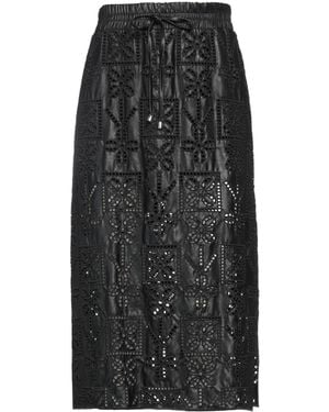 ERMANNO FIRENZE Midi Skirt Polyester - Black
