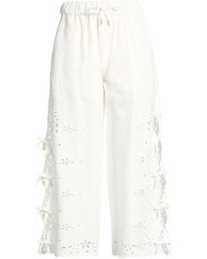 Self-Portrait Trouser - White