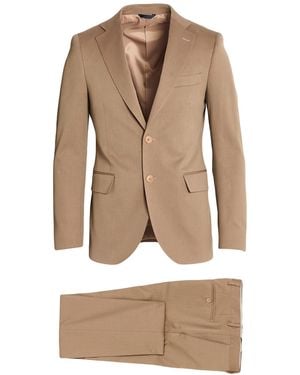 Tombolini Camel Suit Cotton, Virgin Wool, Elastane - Natural