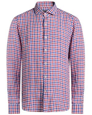 Savile Row Shirt Linen - Purple