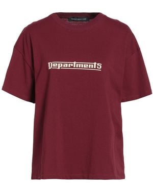 Department 5 Burgundy T-Shirt Cotton - Red