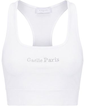 Gaelle Paris Top Cotton, Elastane - White