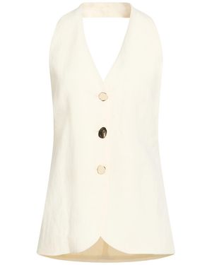 Kocca Ivory Top Viscose, Linen - White