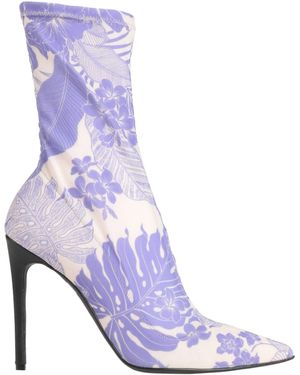 Pinko Ankle Boots Leather, Textile Fibers - Purple