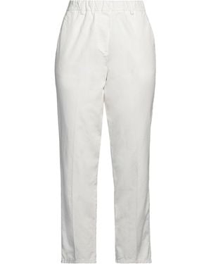 Alysi Crème Pants Cotton - White