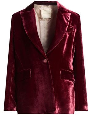 HANAMI D'OR Blazer Viscose, Silk - Red