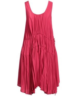 Semicouture Midi Dress Acetate, Silk - Red