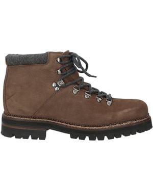 Hackett Ankle Boots Leather, Textile Fibers - Brown