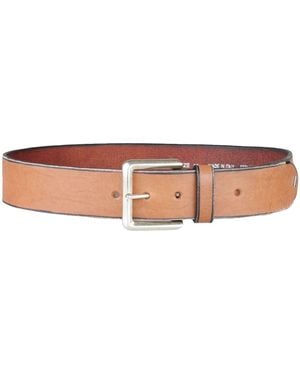 Golden Goose Tan Belt Leather - White