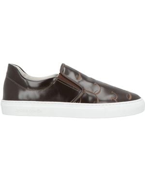 Jacob Cohen Dark Trainers Leather - Brown