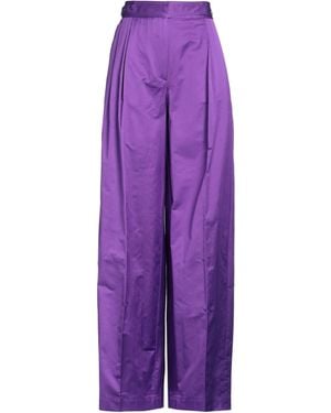 Pinko Pants Cotton, Polyester - Purple