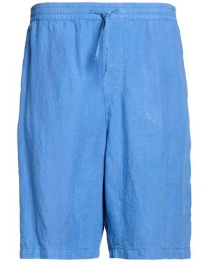 120% Lino Shorts & Bermuda Shorts - Blue