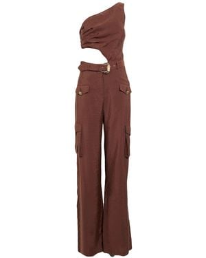Versace Jeans Couture Chocolate Jumpsuit Modal, Polyester - Red