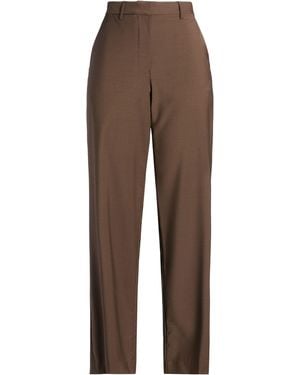 Matteau Dark Pants Wool, Nylon, Lycra - Brown