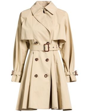 McQueen Overcoat & Trench Coat Cotton - Natural