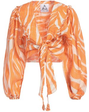 Pearl & Caviar Shirt Ramie - Orange