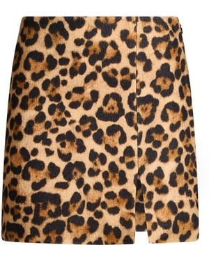 Blugirl Blumarine Sand Mini Skirt Wool - Natural