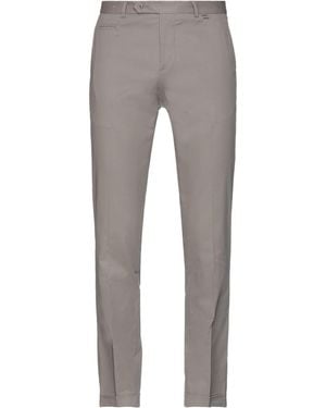 Paoloni Taupe Pants Cotton, Elastane - Gray