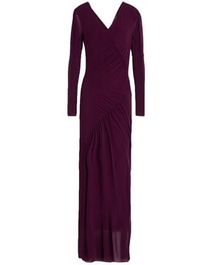 Rebel Queen Burgundy Maxi Dress Polyamide, Elastane - Purple