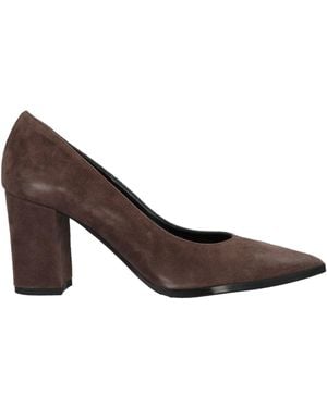 VIA DELLA SPIGA Court Shoes Leather - Brown