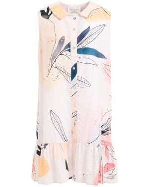 ALESSIA SANTI Mini Dress Cotton, Silk - White