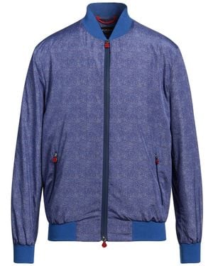 Kiton Jacket Polyester - Blue