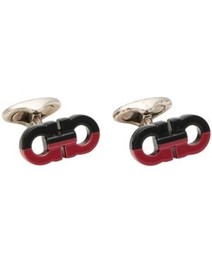 Ferragamo Cufflinks And Tie Clips Metal - Red