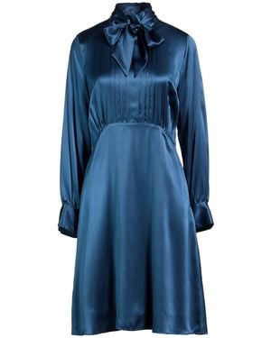 Really Wild Clothing Midi Dress Silk - Blue