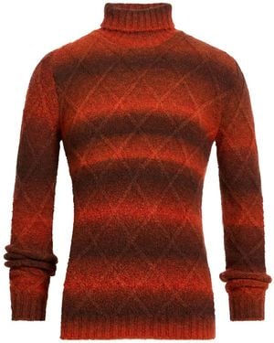 M.Q.J. Turtleneck Acrylic, Merino Wool, Mohair Wool, Elastane - Red