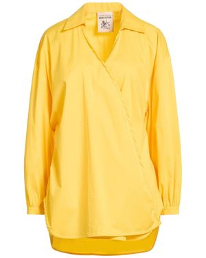 Semicouture Top Cotton, Polyamide, Elastane - Yellow