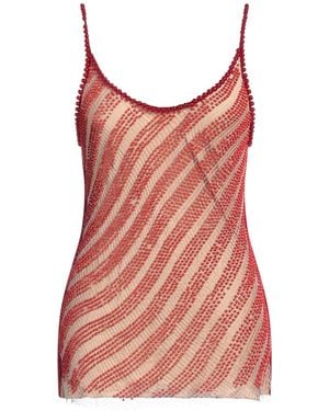 DIOTIMA Top Nylon, Silk, Glass - Red