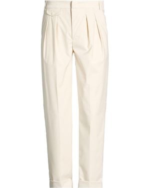 Bonheur Cream Trousers Polyester, Viscose, Elastane - Natural