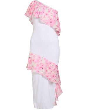 MSGM Maxi Dress Cotton, Elastane - Pink