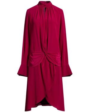 chinese dress ladies 1980s Unlabeled Nina Ricci by Girard Pipard Haute Couture Red Silk & N –  Shrimpton Couture main image 0
