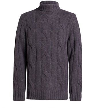 Boglioli Rollkragenpullover - Blau
