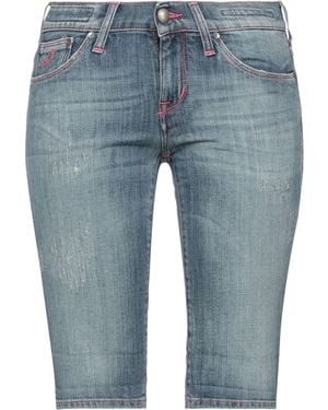 Jacob Cohen Denim Shorts Cotton, Elastane - Blue