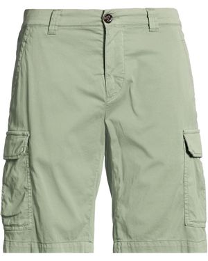 Moorer Military Shorts & Bermuda Shorts Cotton, Silk, Elastane - Green