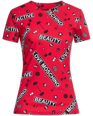 Love Moschino Camiseta - Rojo