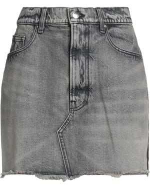 Amiri Denim Skirt Cotton, Cow Leather - Grey